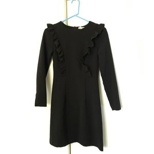 Black ruffled dress